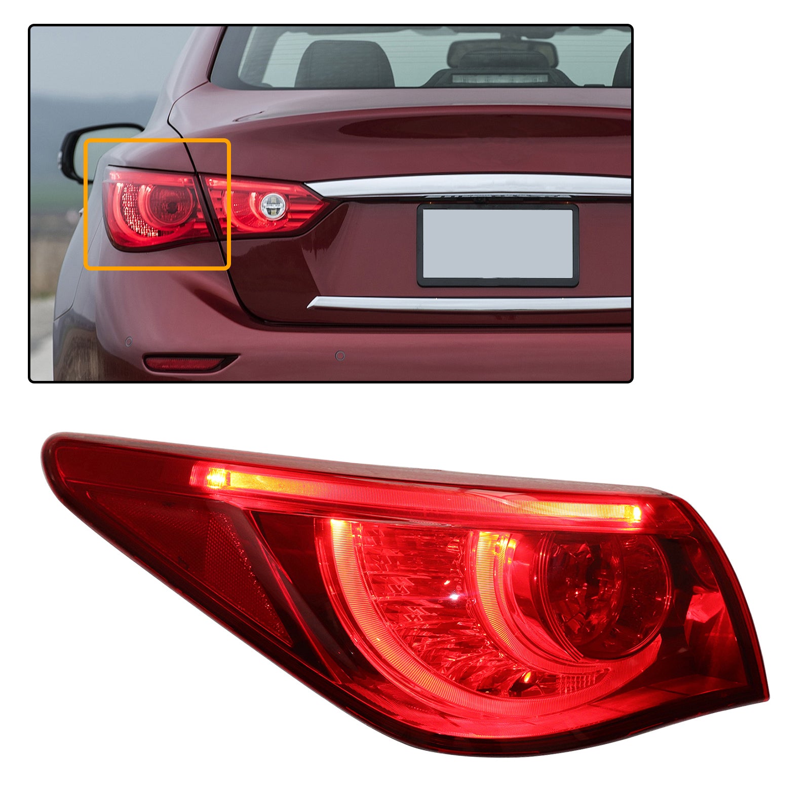 Led Taillights | For 2014-2017 Infiniti Q50 | Plug And Play—HWLMPS