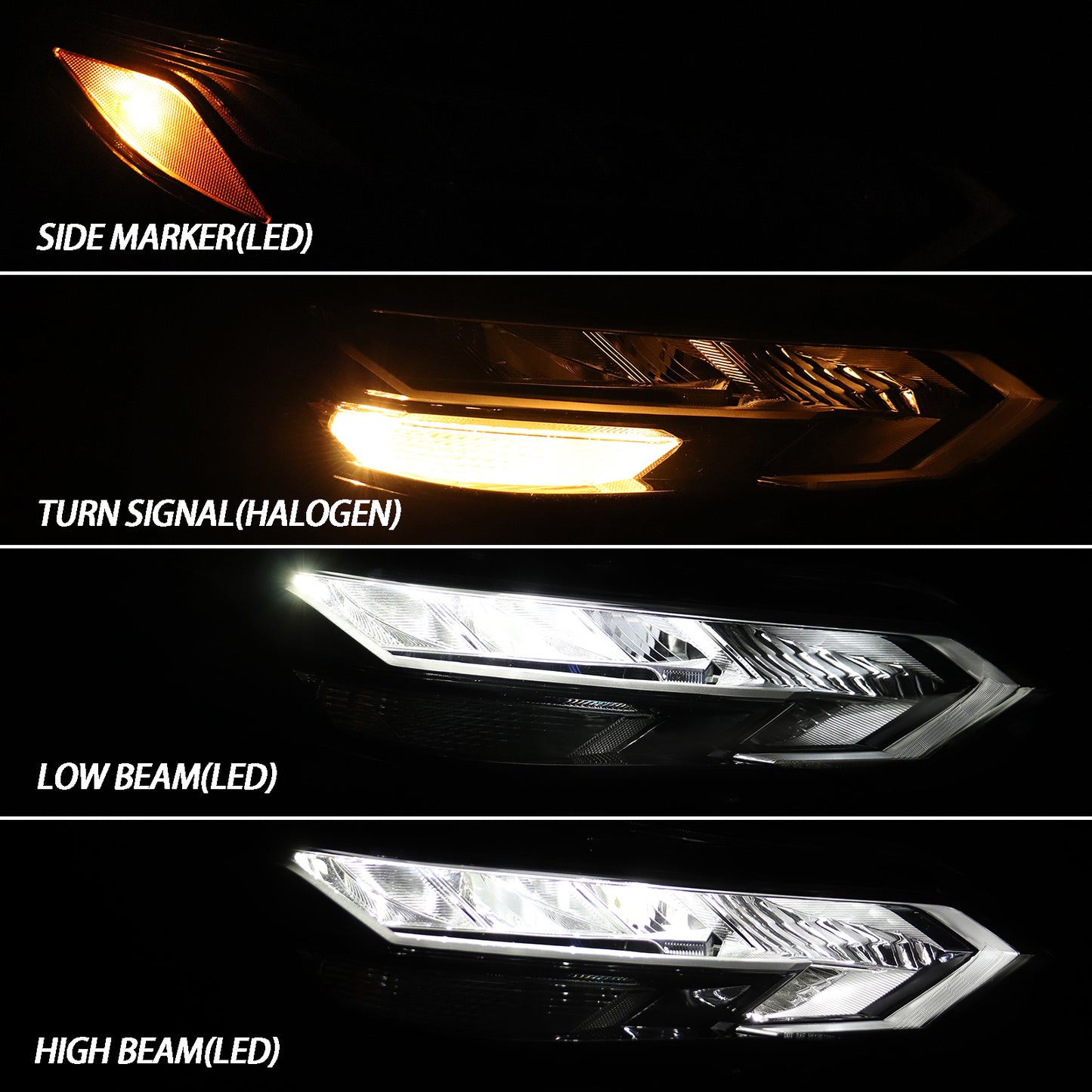 HWLMPS - For 2020-2022 Sentra SR Led Headlights Assembly(W/DOT&SAE)