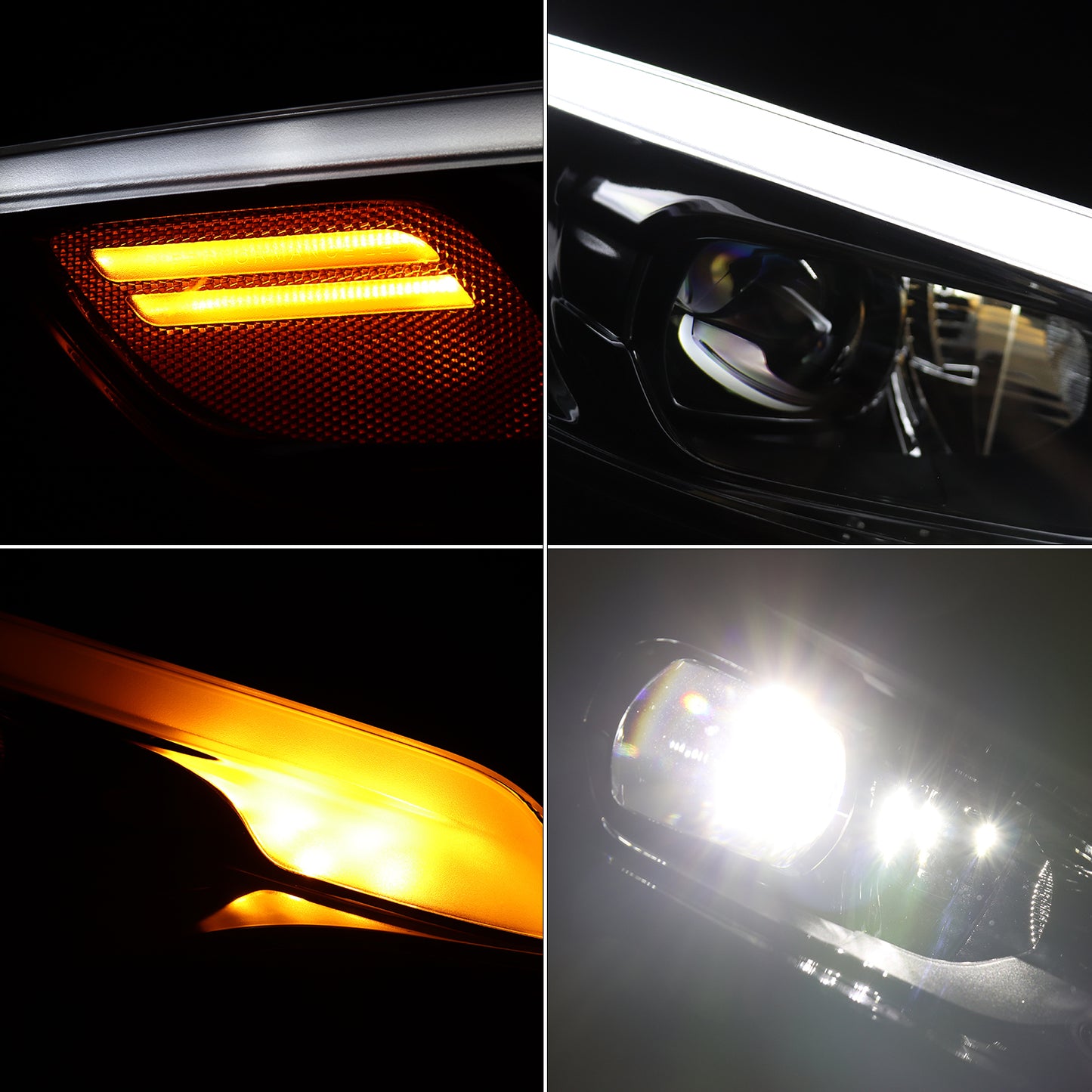 HWLMPS - For 2019-2022 Cherokee Led Headlights Assembly(W/DOT&SAE)