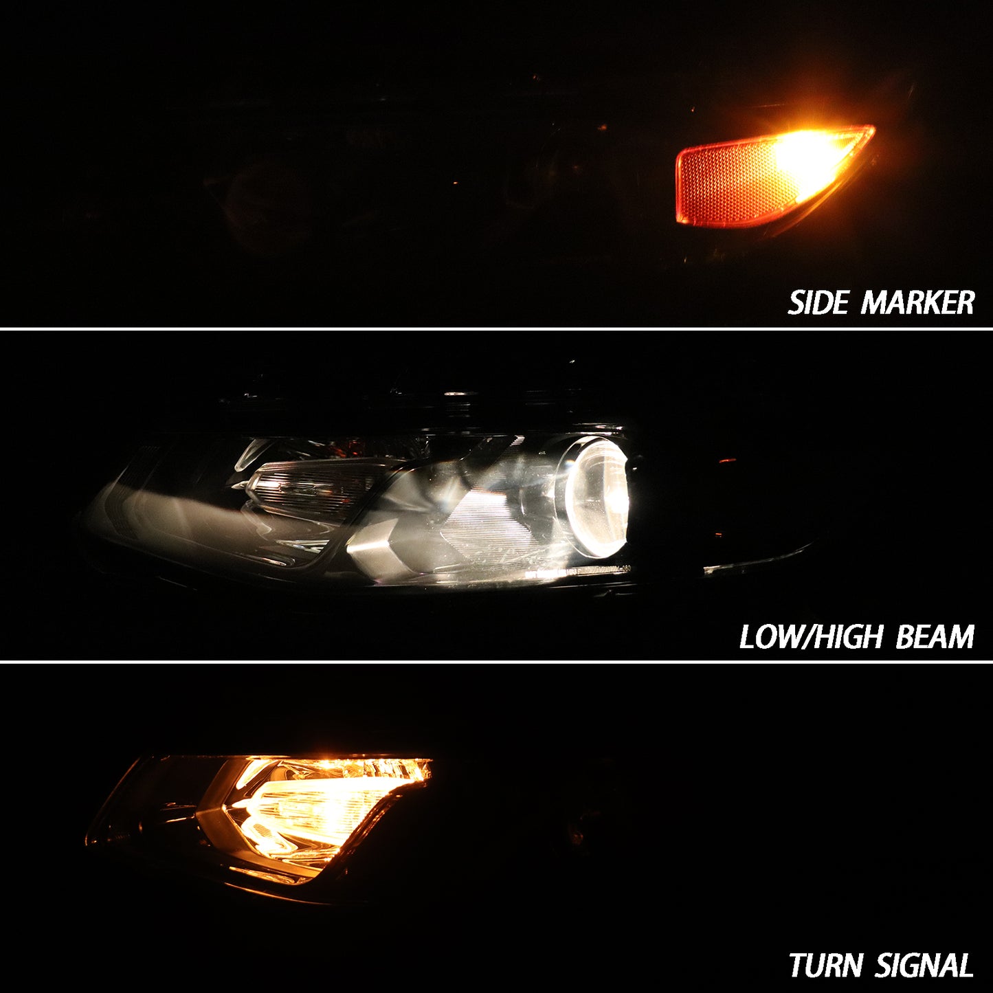 HWLMPS - For 2016-2018 Malibu Halogen Headlights Assembly(W/DOT&SAE)