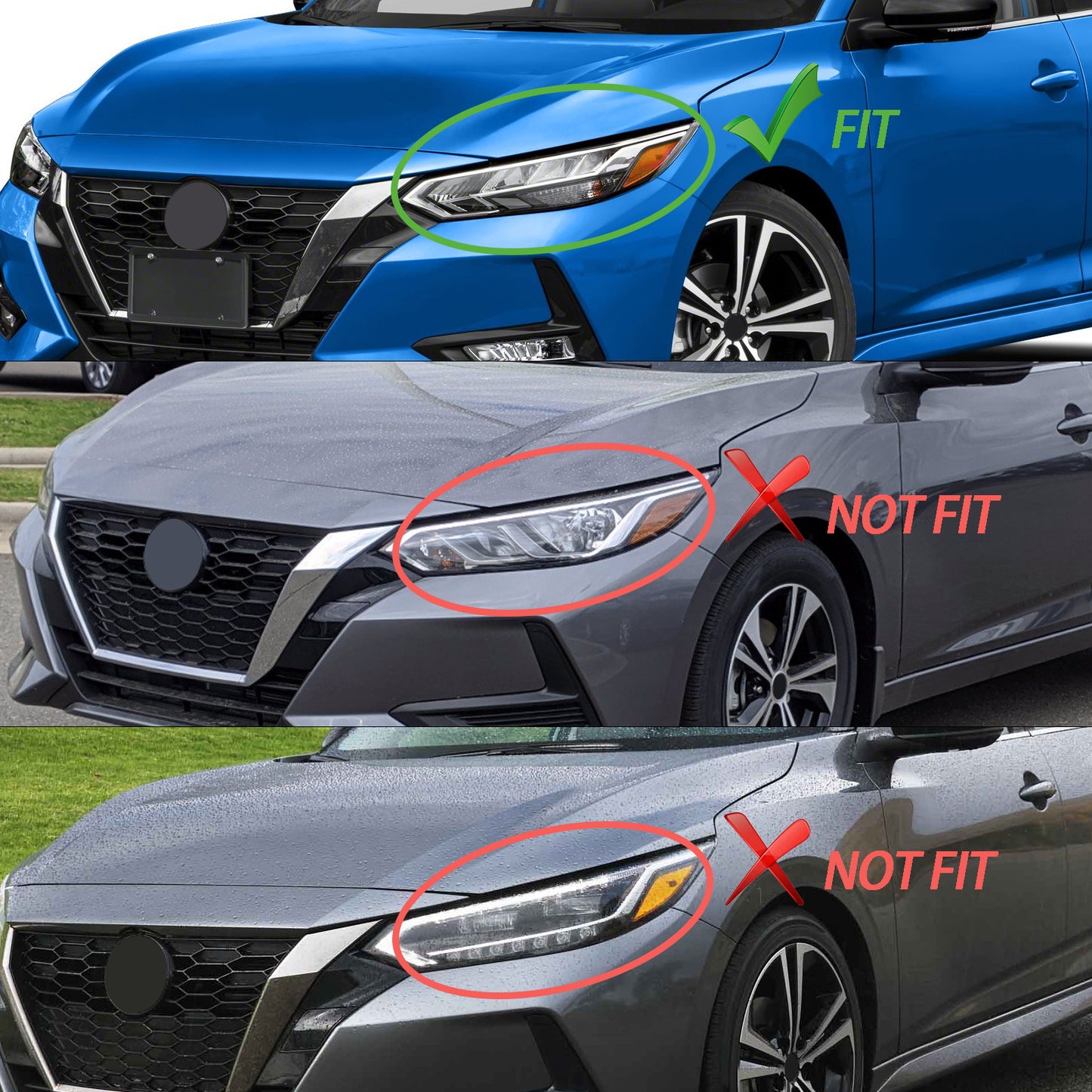 HWLMPS - For 2020-2022 Sentra SR Led Headlights Assembly(W/DOT&SAE)