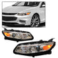 HWLMPS - For 2016-2018 Malibu Halogen Headlights Assembly（W/DOT&SAE）