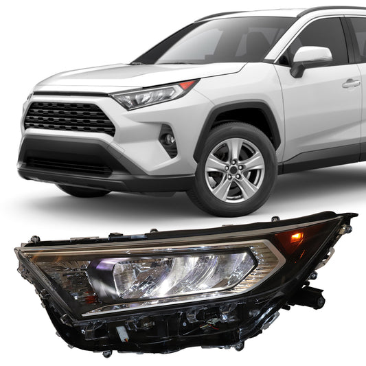 HWLMPS - For 2019-2022 Rav4 Led Headlights Assembly W/Halogen Signal