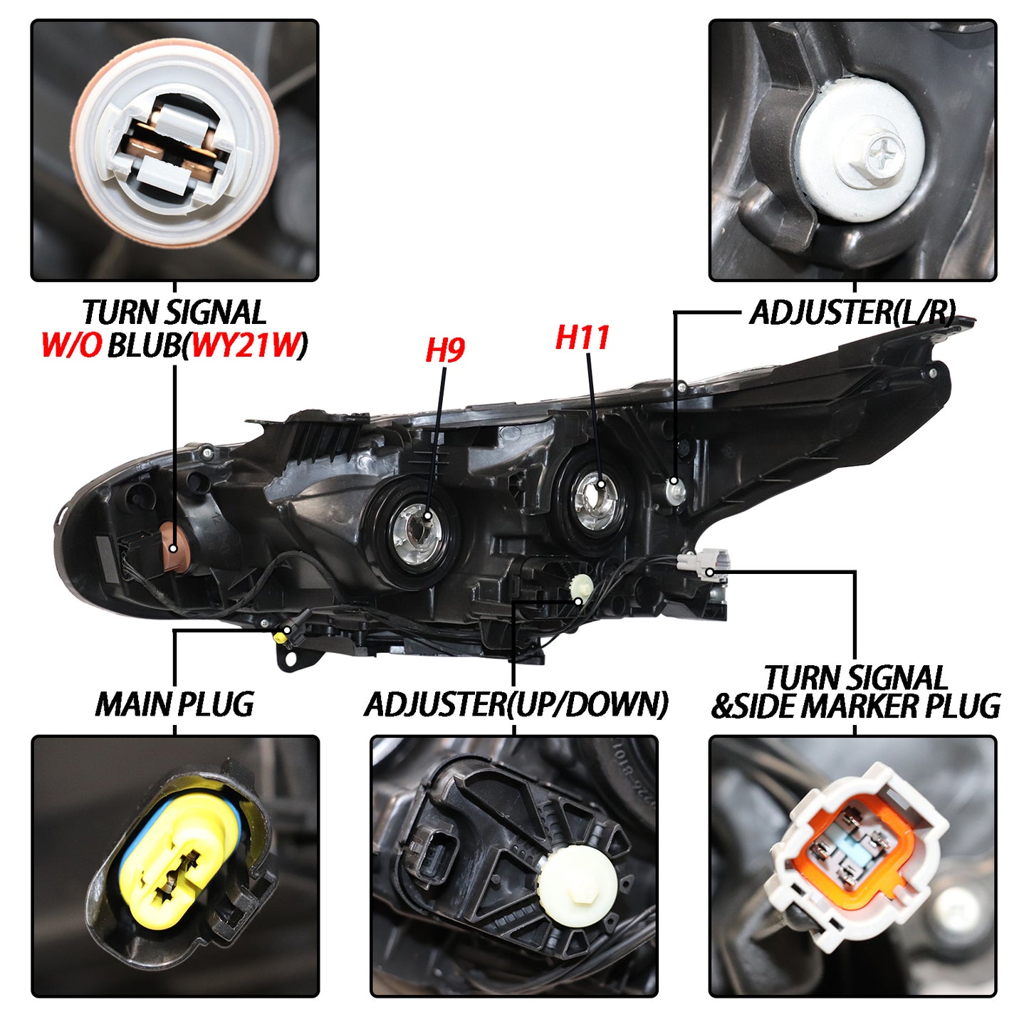 HWLMPS - For 2020-2022 SentraS/SV Halogen Headlights