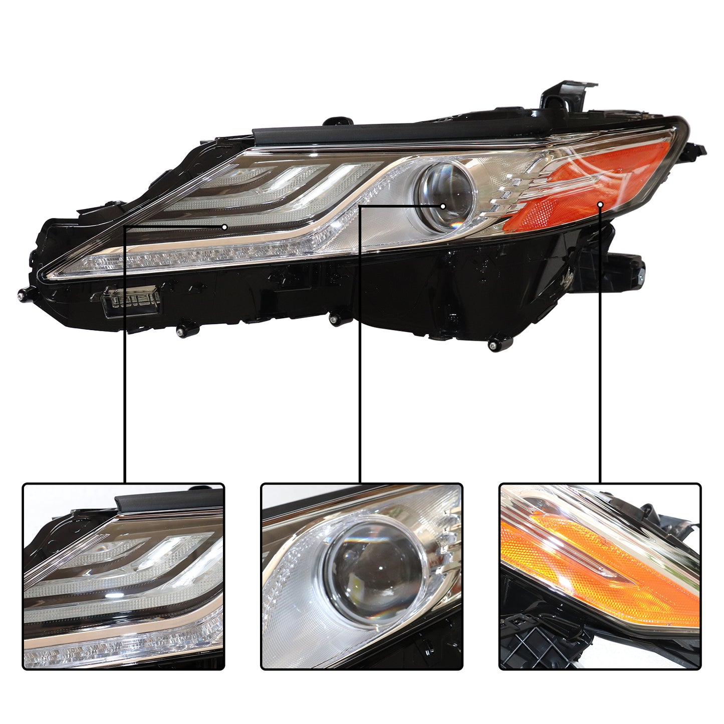 HWLMPS - For 2018-2021 Camry XLE/XSE Led Headlights Assembly