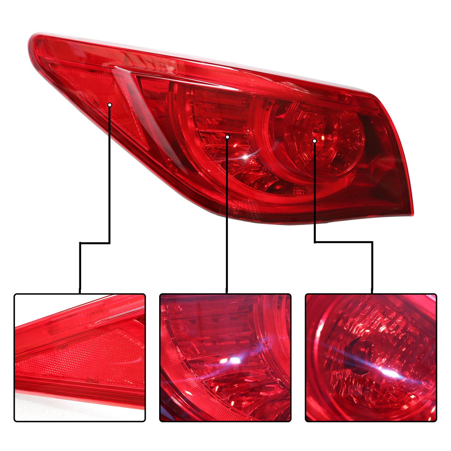 HWLMPS - For 2014-2017 Infiniti Q50 Led Taillights Assembly