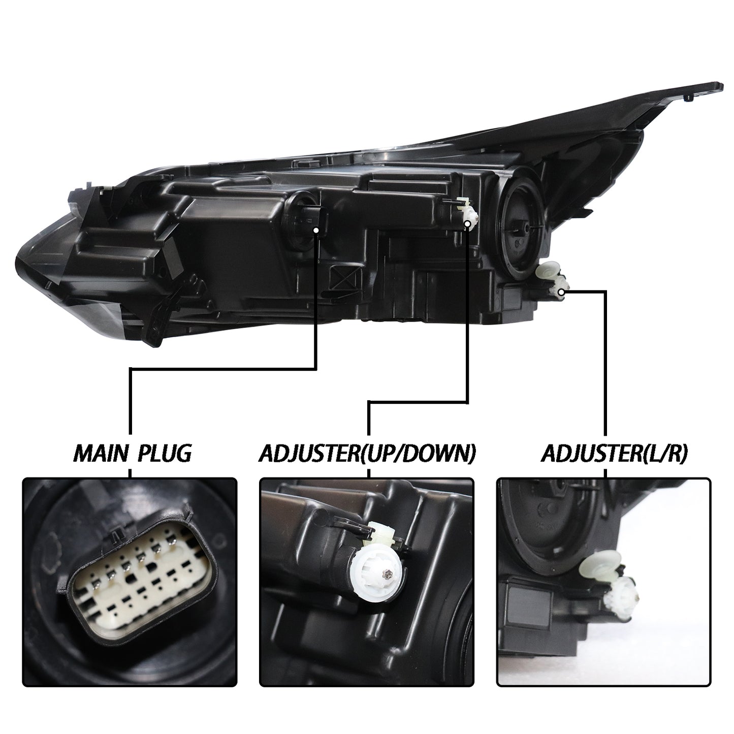 HWLMPS - For 2018-2021 Equinox Halogen Headlights Assembly W/LED DRL（DOT&SAE）