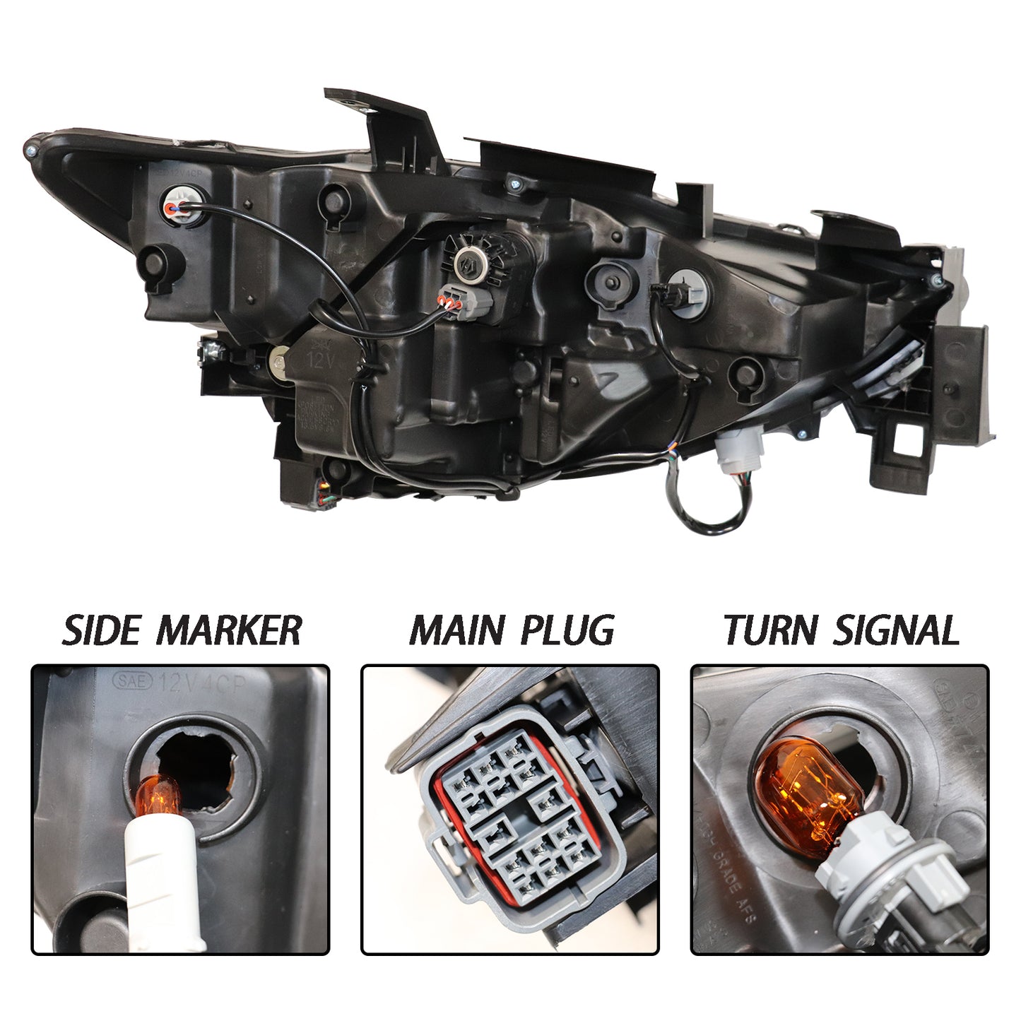 HWLMPS - For 2017-2021 Mazda CX-5 Led Headlights Assembly W/O Drl