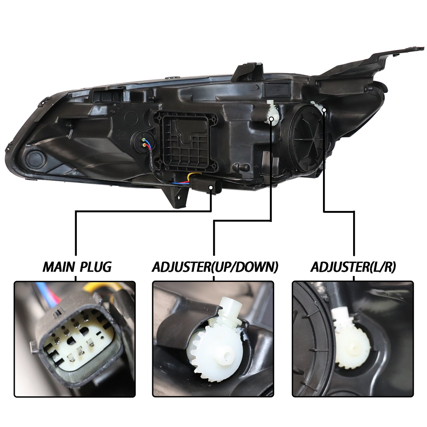 HWLMPS - For 2016-2018 Malibu Halogen Headlights Assembly（W/DOT&SAE）