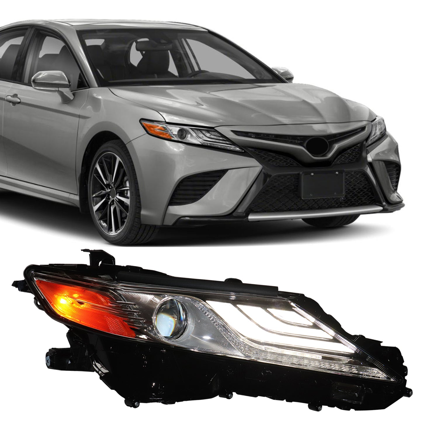 HWLMPS - For 2018-2021 Camry XLE/XSE Led Headlights Assembly